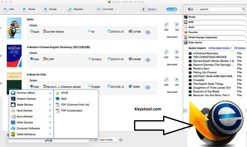 Epubor Ultimate Serial Key Mac