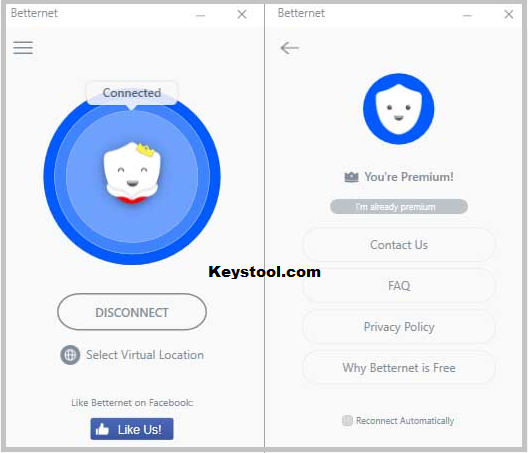 Betternet VPN key