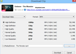 4k youtube to mp3 key